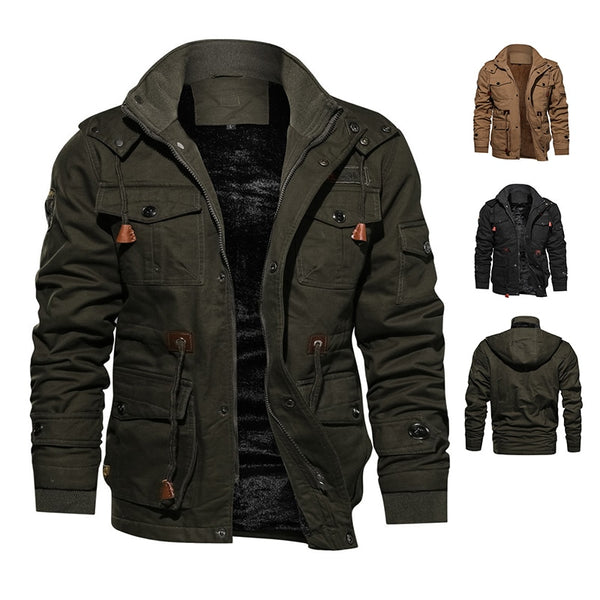 Fur lined 2024 army jacket