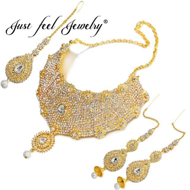 new indian/dubai gold color jewelry set b0070